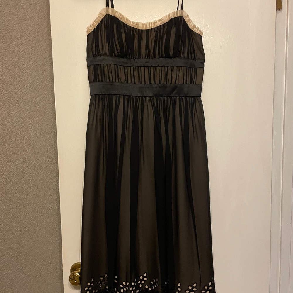 Black Chiffon spaghetti strap dress
